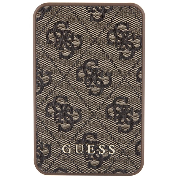 Guess Powerbank 15W GUPB5LP4GEGW 5000mAh brown/brown 4G Leather Metal Logoeng