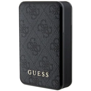 Guess Powerbank 18W GUPB10DP4GEGK 10000mAh black/black 4G Leather Metal Logoeng