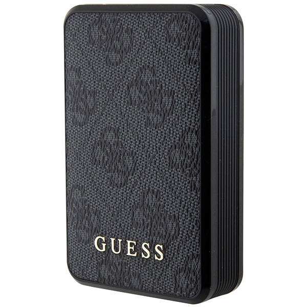 Guess Powerbank 18W GUPB10DP4GEGK 10000mAh black/black 4G Leather Metal Logoeng