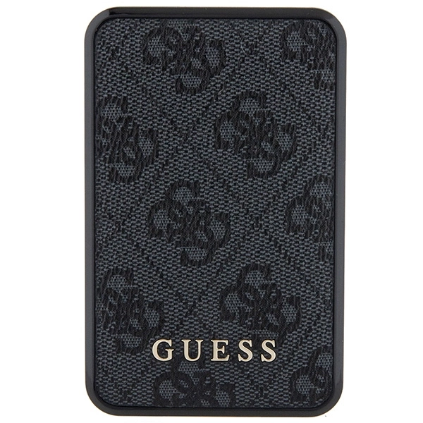 Guess Powerbank 18W GUPB10DP4GEGK 10000mAh black/black 4G Leather Metal Logoeng