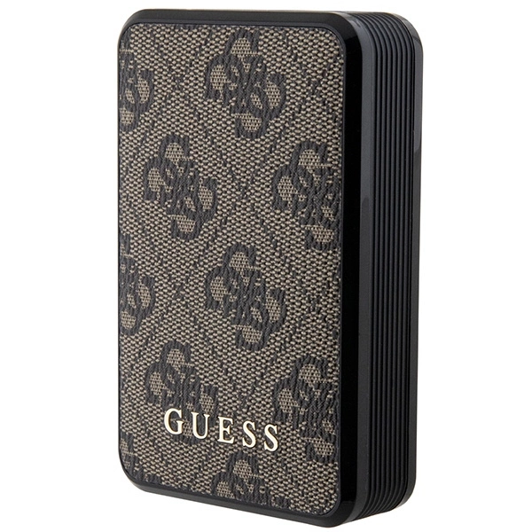 Guess Powerbank 18W GUPB10DP4GEGW 10000mAh brown/brown 4G Leather Metal Logoeng