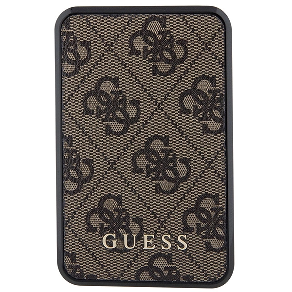 Guess Powerbank 18W GUPB10DP4GEGW 10000mAh brown/brown 4G Leather Metal Logoeng