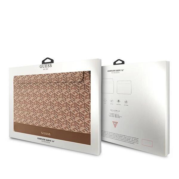 Guess GCube Stripes case for a 16" laptop - browneng