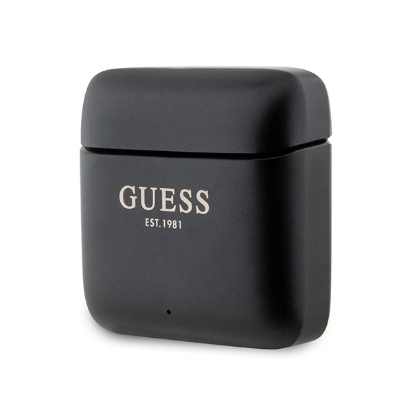 Guess Bluetooth headphones GUTWSSU20ALEGK TWS + docking station black/black Printed Logoeng