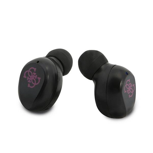 Guess GUTWST31EM TWS Bluetooth headphones + magenta docking stationeng