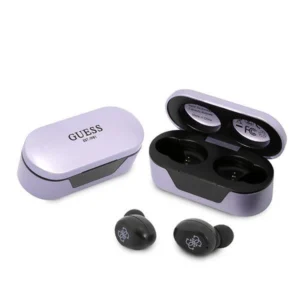 Guess GUTWST31EU TWS Bluetooth headphones + docking station purple/purpleeng