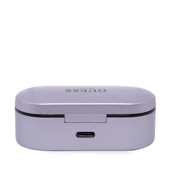 Guess GUTWST31EU TWS Bluetooth headphones + docking station purple/purpleeng