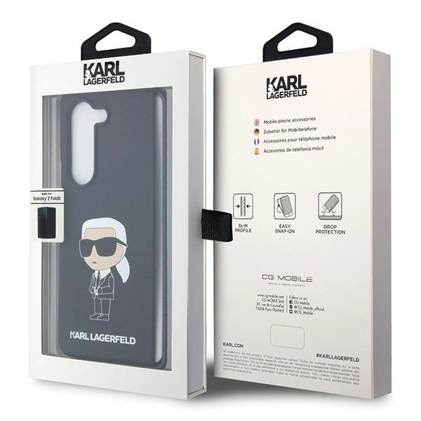 Karl Lagerfeld KLHCZFD5SNIKBCK Z Fold5 hardcase black/black Silicone Ikonikeng