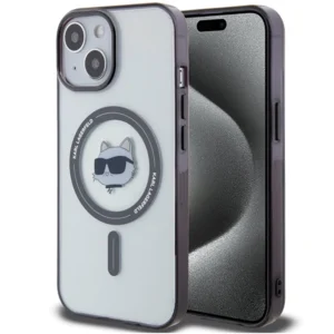 Karl Lagerfeld KLHMP15MHCHNOTK iPhone 15 Plus 6.7" transparent hardcase IML Choupette`s Head MagSafeeng
