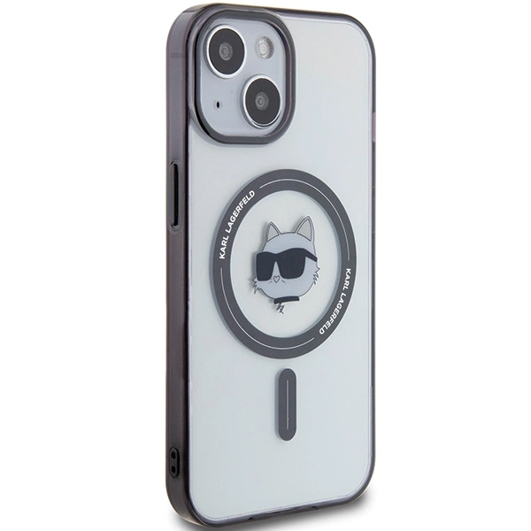 Karl Lagerfeld KLHMP15MHCHNOTK iPhone 15 Plus 6.7" transparent hardcase IML Choupette`s Head MagSafeeng