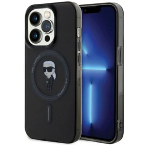 Karl Lagerfeld KLHMP15XHFCKNOK iPhone 15 Pro Max 6.7" black/black hardcase IML Ikonik MagSafeeng