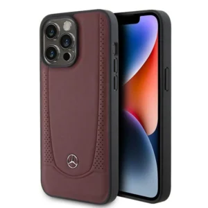 Mercedes MEHCP15LARMRE iPhone 15 Pro 6.1" red/red hardcase Leather Urban Bengaleeng