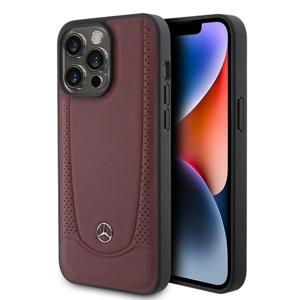 Mercedes MEHCP15LARMRE iPhone 15 Pro 6.1" red/red hardcase Leather Urban Bengaleeng