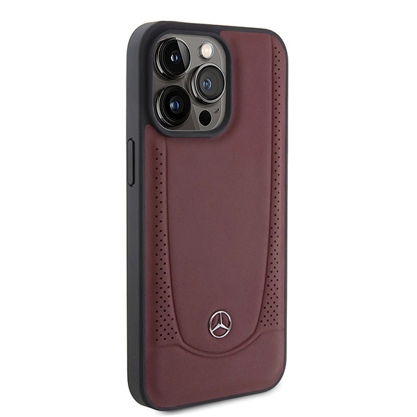 Mercedes MEHCP15LARMRE iPhone 15 Pro 6.1" red/red hardcase Leather Urban Bengaleeng