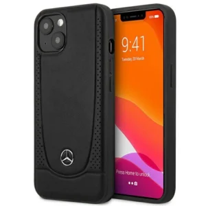 Mercedes MEHCP15MARMBK iPhone 15 Plus 6.7" black/black hardcase Leather Urbaneng