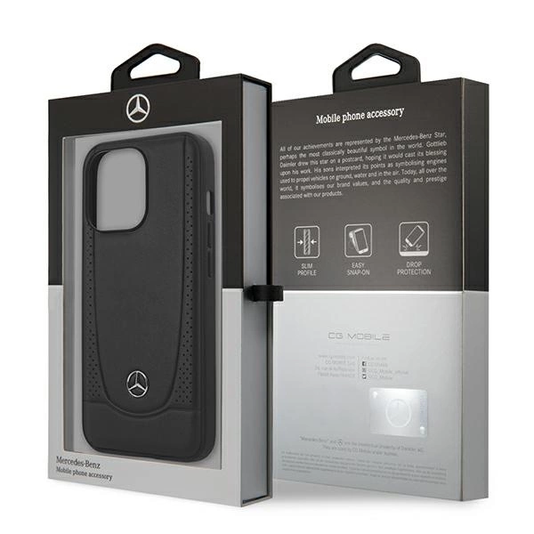 Mercedes MEHCP15XARMBK iPhone 15 Pro Max 6.7" black/black hardcase Leather Urbaneng