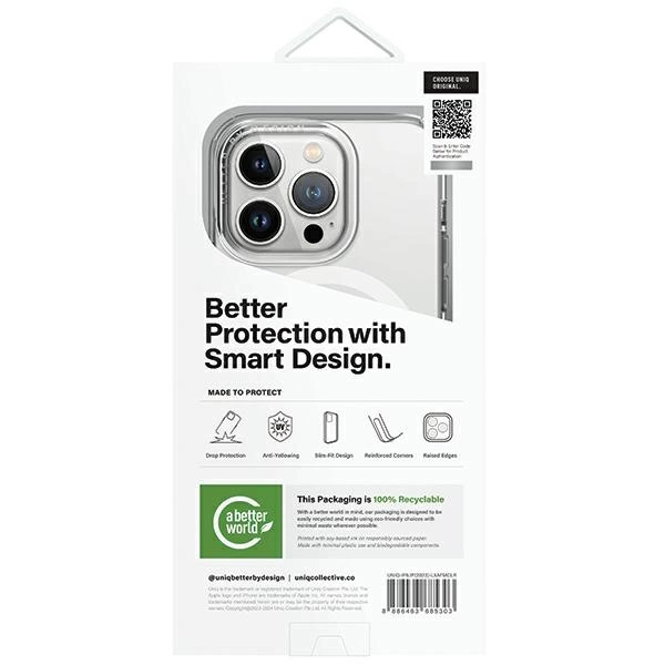 Uniq LifePro Xtreme Magclick Charging case for iPhone 15 Pro - transparenteng