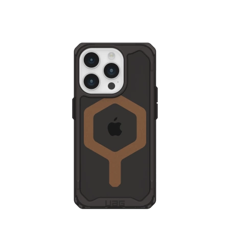 154987_1 UAG Plyo MagSafe case for iPhone 15 Pro - black and browneng