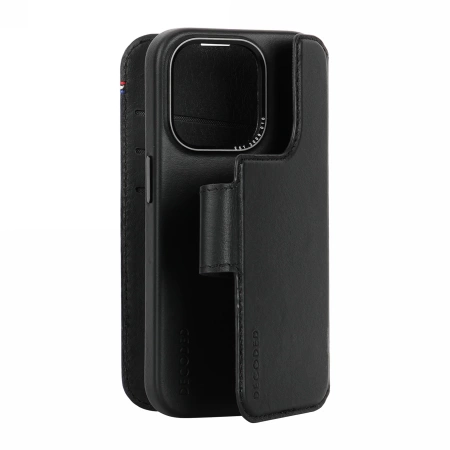Decoded Detachable Wallet Case Leather with MagSafe for iPhone 15 Pro Max - Blackeng