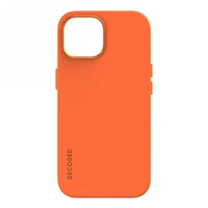Decoded Leather Case with MagSafe for iPhone 15 - orangeeng