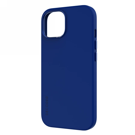 Decoded Silicone Case with MagSafe for iPhone 15 - blueeng