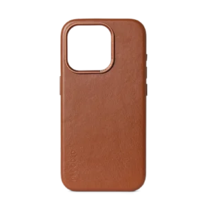 Decoded Leather Case with MagSafe for iPhone 15 Pro - browneng