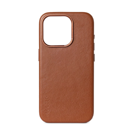 Decoded Leather Case with MagSafe for iPhone 15 Pro - browneng