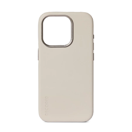 Decoded Leather Case leather with MagSafe for iPhone 15 Pro Max - beigeeng