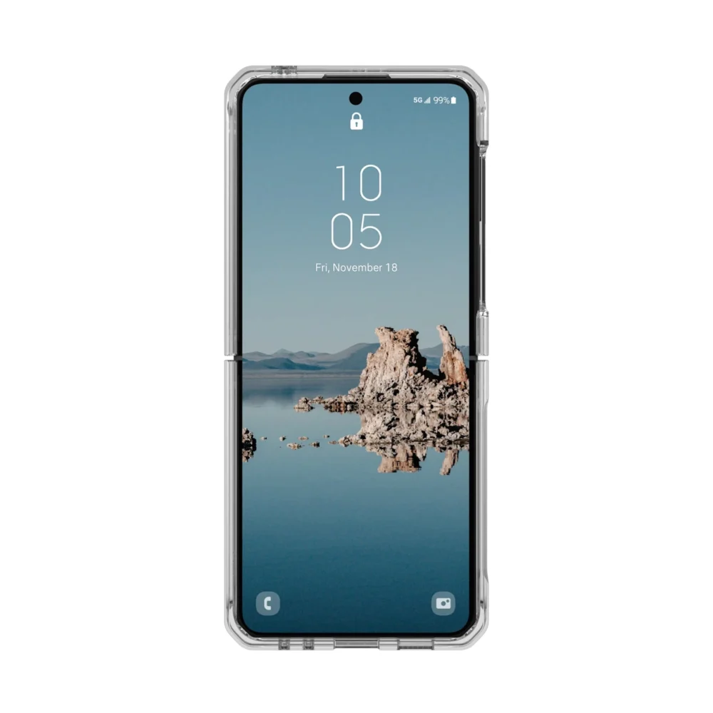 UAG Plyo Pro case with magnetic module for Samsung Galaxy Flip 5 - transparent-grayeng
