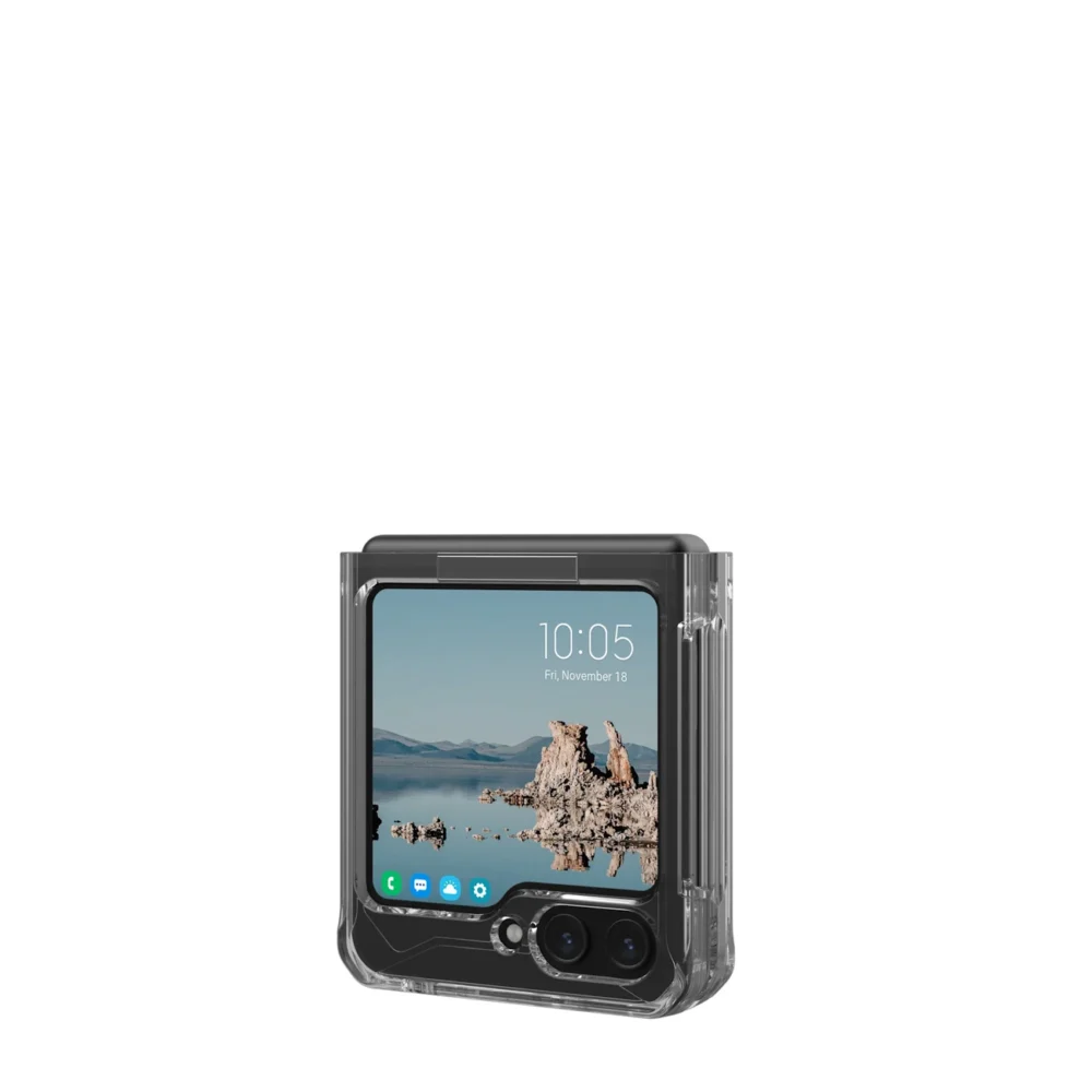 UAG Plyo Pro case with magnetic module for Samsung Galaxy Flip 5 - transparent-grayeng