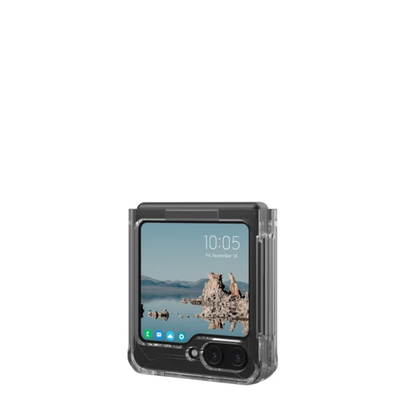 UAG Plyo Pro case with magnetic module for Samsung Galaxy Flip 5 - transparent-grayeng