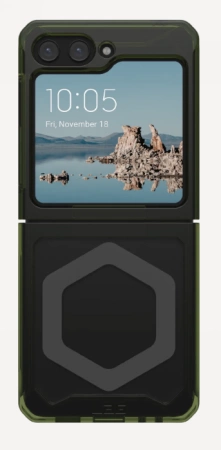 UAG Plyo Pro case with magnetic module for Samsung Galaxy Flip 5 - green-grayeng