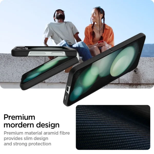 Spigen Airskin Pro Case for Samsung Galaxy Z Flip 5 - Blackeng