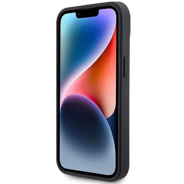 AMG Leather Debossed Lines case for iPhone 15 - blackeng