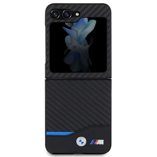 BMW Leather Carbon case for Samsung Galaxy Z Flip 5 - blackeng