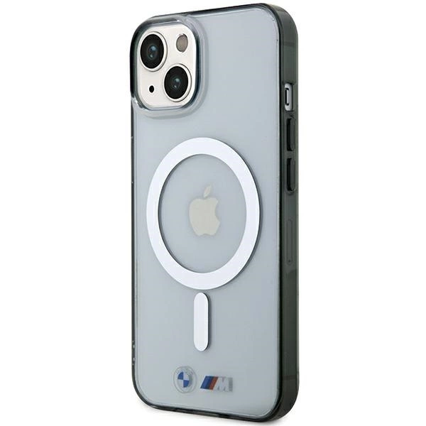 BMW Silver Ring MagSafe iPhone 15 Case - Cleareng