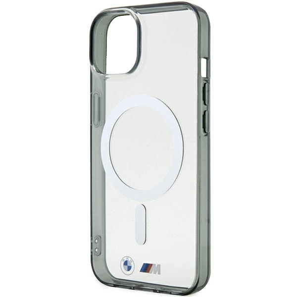 BMW Silver Ring MagSafe iPhone 15 Case - Cleareng