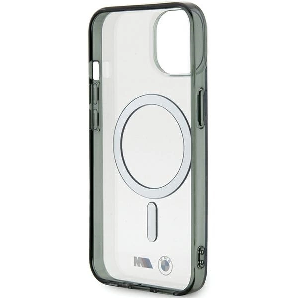 BMW Silver Ring MagSafe iPhone 15 Case - Cleareng