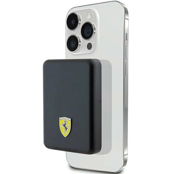 Powerbank Ferrari Metal Logo MagSafe 15W 5000mAh - blackeng