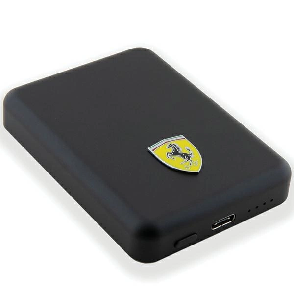 Powerbank Ferrari Metal Logo MagSafe 15W 5000mAh - blackeng