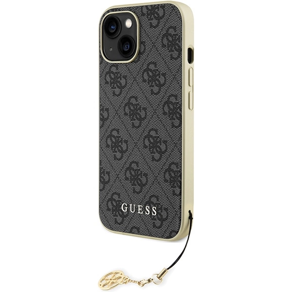 Guess 4G Charms Collection case for iPhone 15 - grayeng