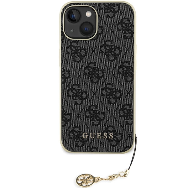 Guess 4G Charms Collection case for iPhone 15 - grayeng