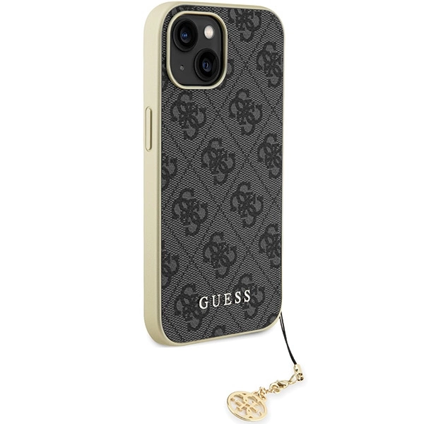 Guess 4G Charms Collection case for iPhone 15 - grayeng
