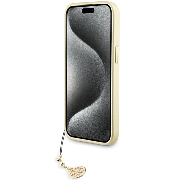 Guess 4G Charms Collection case for iPhone 15 - grayeng