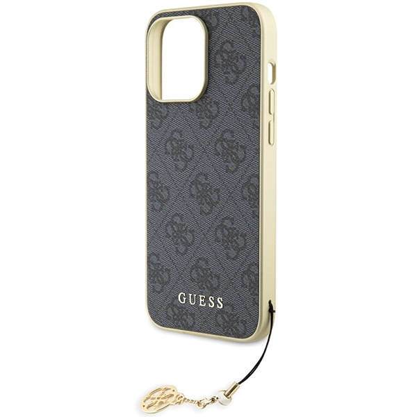 Guess 4G Charms Collection case for iPhone 15 Pro Max - grayeng