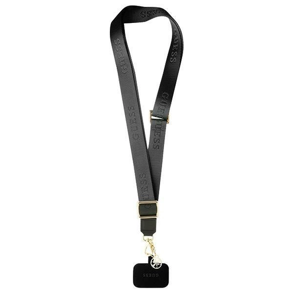 Guess CBDY Nylon Chain phone lanyard - blackeng