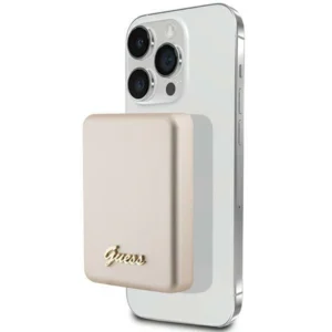 Guess MagSafe Metal Script Logo induction power bank 15W 5000mAh - goldeng