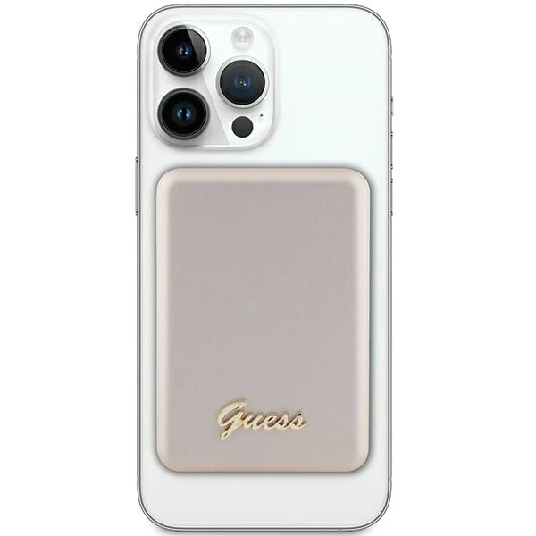 Guess MagSafe Metal Script Logo induction power bank 15W 5000mAh - goldeng