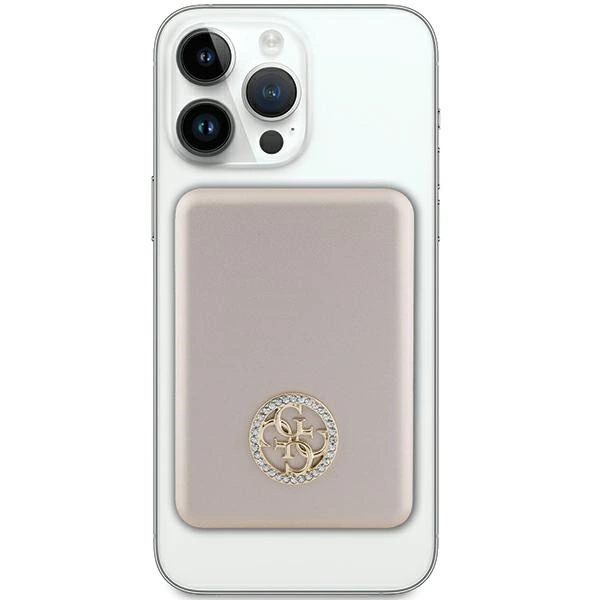 Guess MagSafe 4G Strassed Metal Logo induction power bank 5W 3000mAh - goldeng