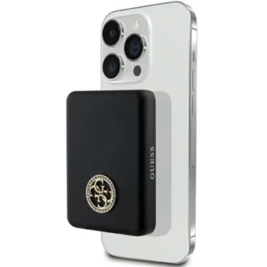 Guess MagSafe 4G Strassed Metal Logo induction power bank 5W 3000mAh - blackeng